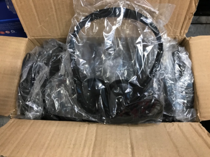 Photo 2 of YFSFQS Kids Headphones Bulk 30 Pack for School Students Children Teen Boys Girls, Wholesale Disposable Headphones for Classroom Earphones (Black) 857 Black Headphones