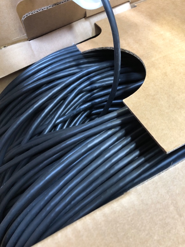 Photo 2 of CAT6 Plenum (CMP) Cable 1000FT | Network Analyzer Test Passed | 23AWG 4Pair, Solid 550MHz Network Cable 10Gigabit UTP, Available in Blue, White, Green, Gray, Black, Red & Yellow Color (Black)