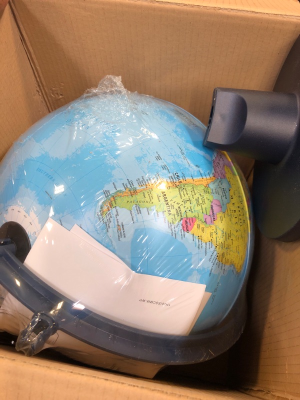 Photo 2 of  Geographic Scout, Decorative Classroom Globe with Stand, World Globe 