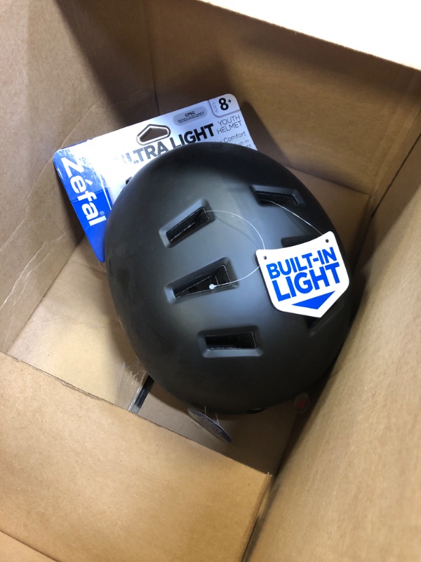 Photo 2 of Zefal Ultra Light Youth Bike Helmet, LED Light (Ages 8+)
