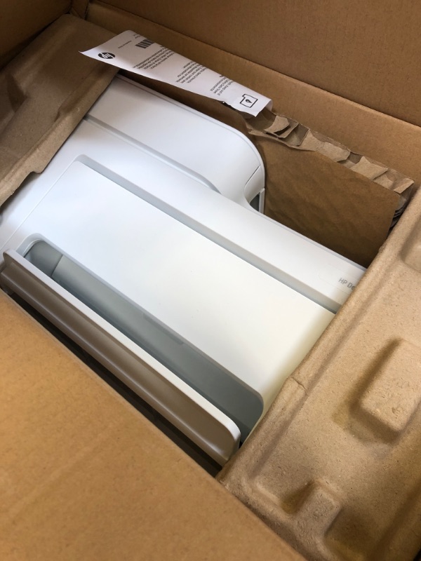 Photo 1 of HP DeskJet 4155e Wireless Color Inkjet Printer, Print, scan, copy, Easy setup, Mobile printing, Best for home, Instant Ink with HP+,white
