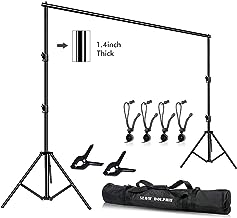Photo 1 of SLOW DOLPHIN Photo Video Studio 12ft (W) x 10ft (H) Heavy Duty Adjustable Photography Backdrop Stand Background Support