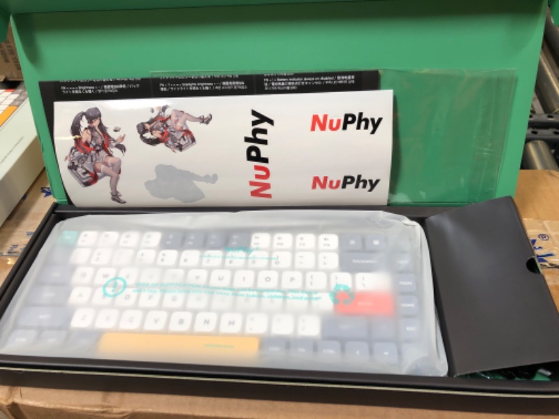 Photo 2 of nuphy Air75 Mechanical Keyboard, 75% Low Profile Wireless Keyboard, Supports Bluetooth 5.0, 2.4G and Wired Connection, Compatible with Windows and Mac OS Systems-Gateron Brown Switch