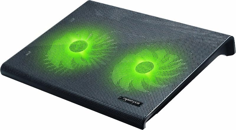 Photo 1 of Chiropter Cerberus Series - Laptop Cooling PAD with Dual Big Fans Silent Also Slim Will Fit Sizes from 10"-15" inches
