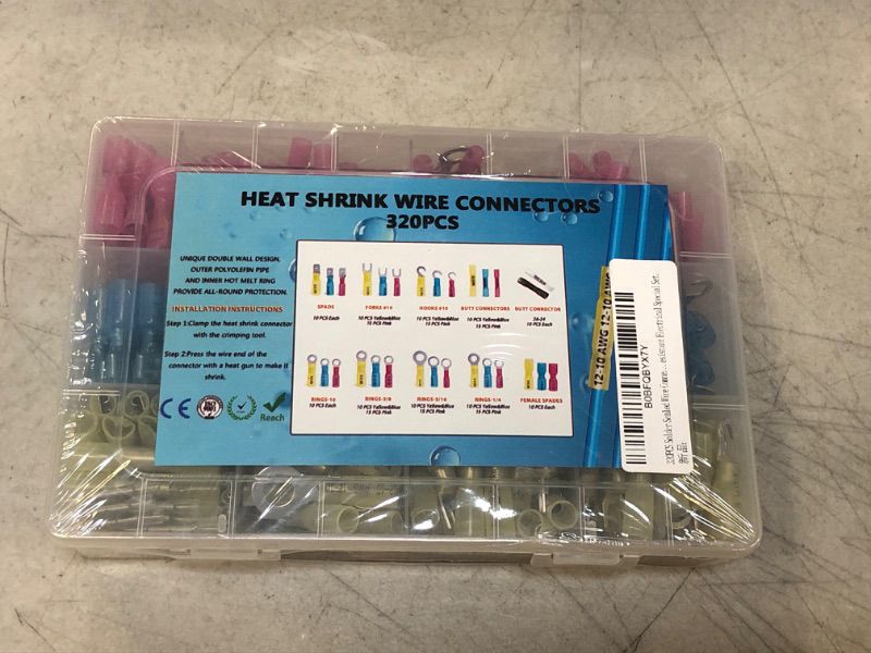 Photo 2 of 120PCS Heat Shrink Wire Connectors,Heat Shrink Butt Connector,Self-Welding Marine Waterproof and Wear-Resising Connector Terminal Insulation Ring Butt Connector