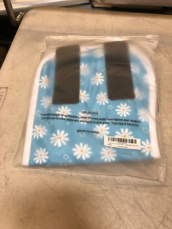 Photo 2 of Castor Oil Pack Wrap Compress by Susco USA - Less Mess, Reusable, Easy to Use, Adjustable Straps for Comfortable Fit - Organic, Liver Detox, Digestion, Constipation, Inflammation, Better Sleep (Blue)