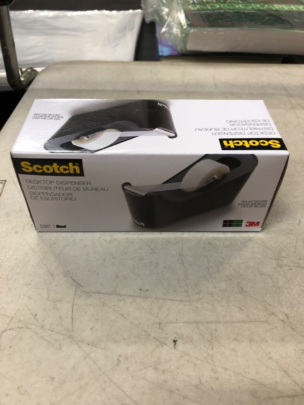 Photo 1 of Scotch Desktop Tape Dispenser Black