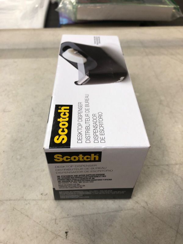 Photo 1 of Scotch Desktop Tape Dispenser Black