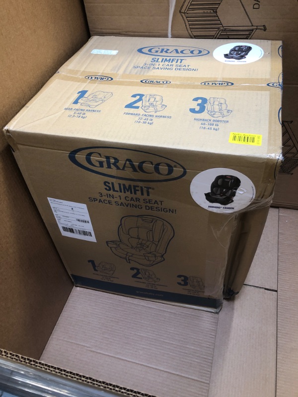 Photo 2 of Graco Slimfit 3 in 1 Car Seat | Slim & Comfy Design Saves Space in Your Back Seat, Redmond SlimFit Redmond