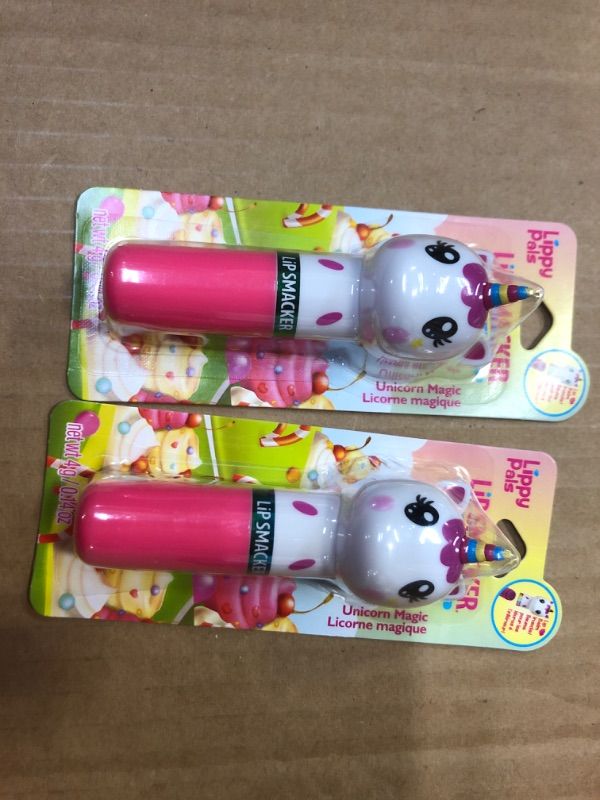 Photo 2 of 2pcs--Lip Smacker Lippy Pal Unicorn Flavored Lip Balm | Clear Matte | Unicorn Magic | For Kids, Girls | Stocking Stuffer | Christmas Gift