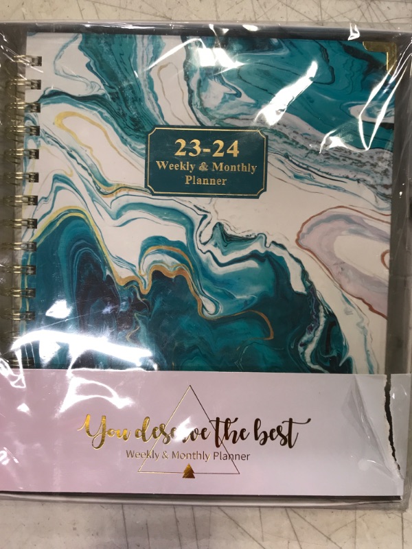 Photo 2 of 2023-2024 Planner - Academic Planner 2023-2024 with Gift Box, 8’’ x 10", Jul 2023 - Jun 2024, 12 Monthly Tabs, 15 Note Pages, Thick Paper, Hardcover, Perfect Daily Organizer 8'' × 10'' 8'' × 10'' Hardcover Planner