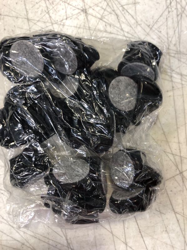 Photo 1 of 24 PCS Chair Leg Floor Protectors with Felt Bottom|Round&Square Silicone Chair Leg Caps for Mute Furniture Moving|High Elastic Chair Leg Covers to Prevent Scratches.(24PCS-Black,Medium)