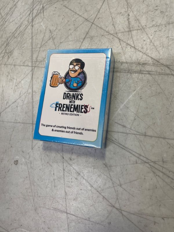 Photo 2 of Drinks with FRENEMIES Retro Edition Party Game | Fun Game for Adults and Teens | Ages 16+ | 3+ Players | Average Playtime 10-60 Minutes | Made by BE Games