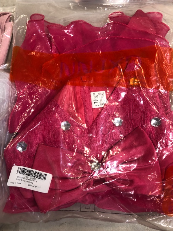 Photo 1 of grils pink dress size 70