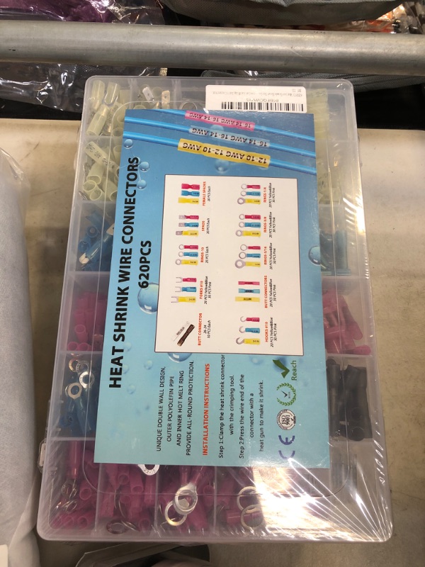 Photo 1 of 620PCS Heat Shrink Wire Connectors,Heat Shrink Butt Connector,Self-Welding Marine Waterproof and Wear-Resising Connector Terminal Insulation Ring Butt Connector