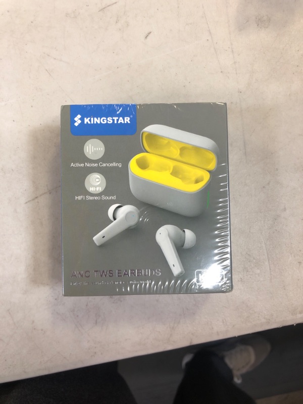 Photo 1 of Kingstar Noise Cancelling Wireless Earbuds Bluetooth 5.1 in-Ear Hybrid Active Noise Cancelling Headphones, ANC ENC Bluetooth Earbuds Touch Control IPX5 Earphones 4-Mic Premium Stereo Sound sealed 