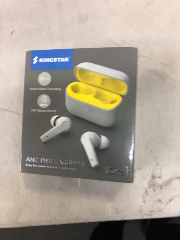 Photo 2 of Kingstar Noise Cancelling Wireless Earbuds Bluetooth 5.1 in-Ear Hybrid Active Noise Cancelling Headphones, ANC ENC Bluetooth Earbuds Touch Control IPX5 Earphones 4-Mic Premium Stereo Sound (FACTORY SEALED)