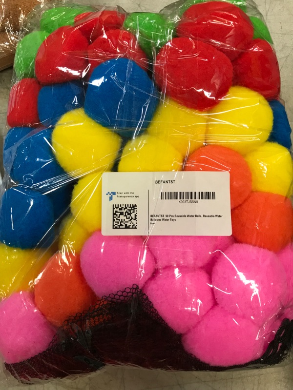 Photo 2 of 90 Pcs Reusable Water Balls, Reusable Water Balloons for Outdoor Toys and Games, Water Toys for Kids and Adults Boys and Girls - Summer Toys Ball for Pool and Backyard Fun (90 Pcs)