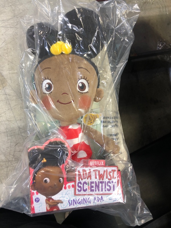 Photo 1 of Ada Twist, Scientist Singing Ada 18 Inch Interactive Plush, Talks, Lights Up and Sings The Scientific Method Song, Kids Toys for Ages 3 Up