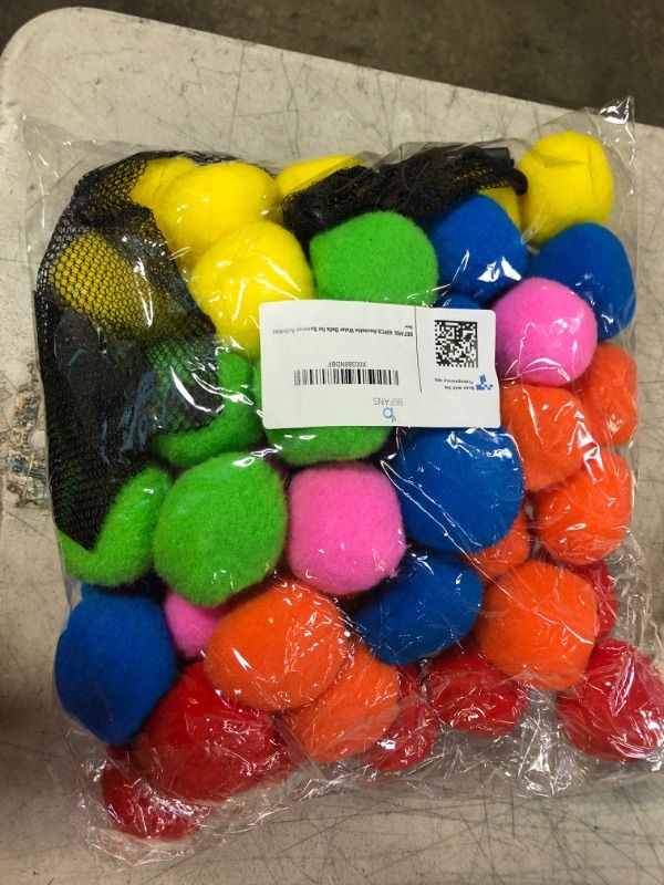 Photo 2 of 60 Pcs Reusable Water Balls, Reusable Water Balloons for Outdoor Toys and Games, Water Toys for Kids and Adults Boys and Girls - Summer Toys Ball for Pool and Backyard Fun Multicolor 60