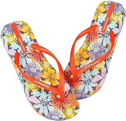 Photo 1 of Hotmarzz Women's Flowers Fruits Pattern Summer Beach Colorful Slippers Tongs Sandals Flat Slides
