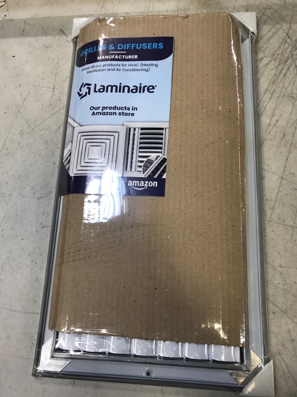 Photo 2 of [16 x 8 Duct Hole] Aluminum Single Deflection Adjustable Air Supply HVAC Sidewall or Ceiling Vent Cover: Enhance Airflow Control with Movable Blades [17.6 x 9.6" Face]. 16” X 8”