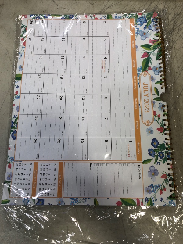 Photo 2 of Wall Calendar, 2023-2024 Calendar with 18 Months from Jul. 2023 - Dec. 2024, Twin-Wire Binding Calendar for Planning Organizing Daily Scheduler, Calendar 2024 for Home Office School, 14.5"×11"
