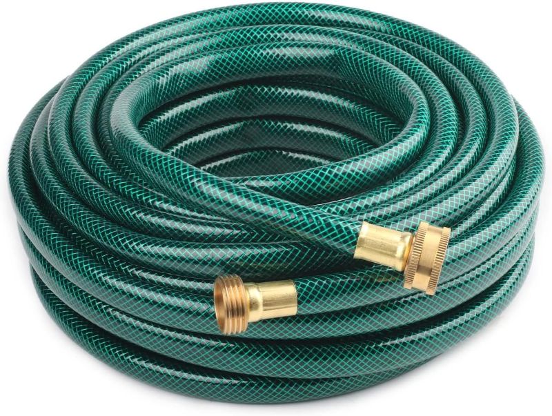 Photo 1 of ½" Outdoor PVC Garden Hose for Lawns, Water Hose, Boat Hose, Flexible Durable and Leakproof, Solid Brass GHT Connector