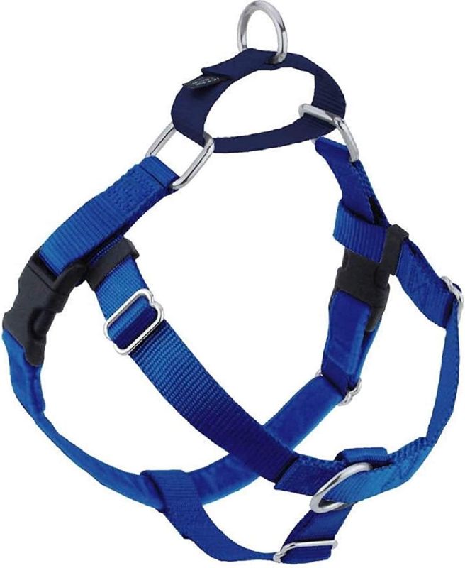 Photo 1 of 2 Hounds Design Freedom No Pull Dog Harness | Adjustable Gentle Comfortable Control for Easy Dog Walking | for Small Medium and Large Dogs | Made in USA | Leash Not Included | 1" XL Royal Blue
