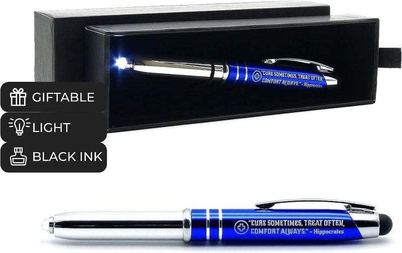 Photo 1 of Inkstone Nurse Gift Pen with Flashlight Stylus and Writing Tip Engraved with Inspirational Quote

