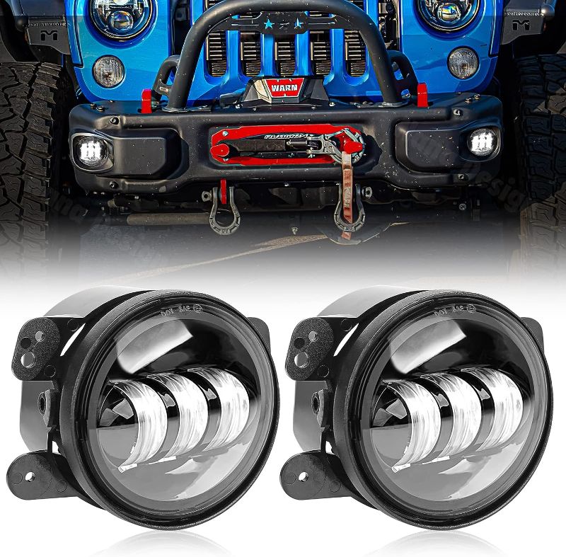 Photo 1 of 4 inch led fog lights for jeep wrangler