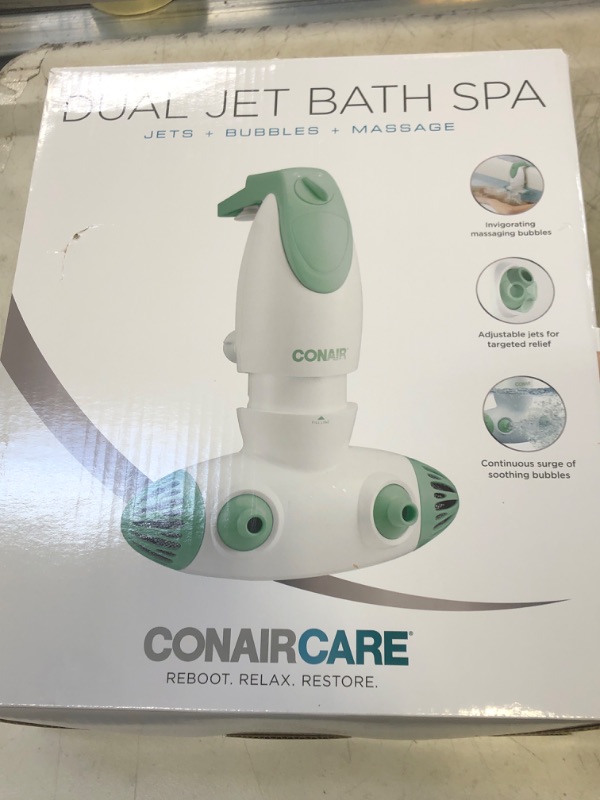 Photo 2 of Conair Portable Bath Spa with Dual Jets for Tub, Bath Spa Jet for Tub creates soothing bubbles or massage
