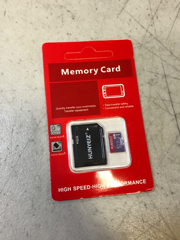 Photo 2 of 512GB Micro SD Card with Adapter Memory Card Class 10 High Speed for Smartphone/PC/Computer/Camera/Drone
