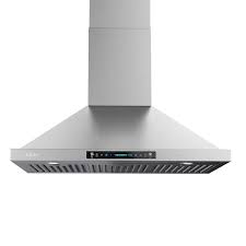 Photo 1 of 30 in. 900 CFM Ducted Wall Mount with LED Light Range Hood in Stainless Steel
