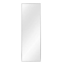 Photo 1 of 24 in. W x 71 in. H Modern Rectangular Metal Frame Silver Wall Leaning Mirror
