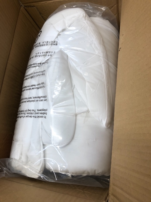 Photo 3 of Amazon Basics Pinch Pleat All-Season Down-Alternative Comforter Bedding Set - King, Bright White Bright White King Bedding Set