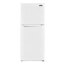 Photo 1 of 10.1 cu. ft. Top Freezer Refrigerator in White
