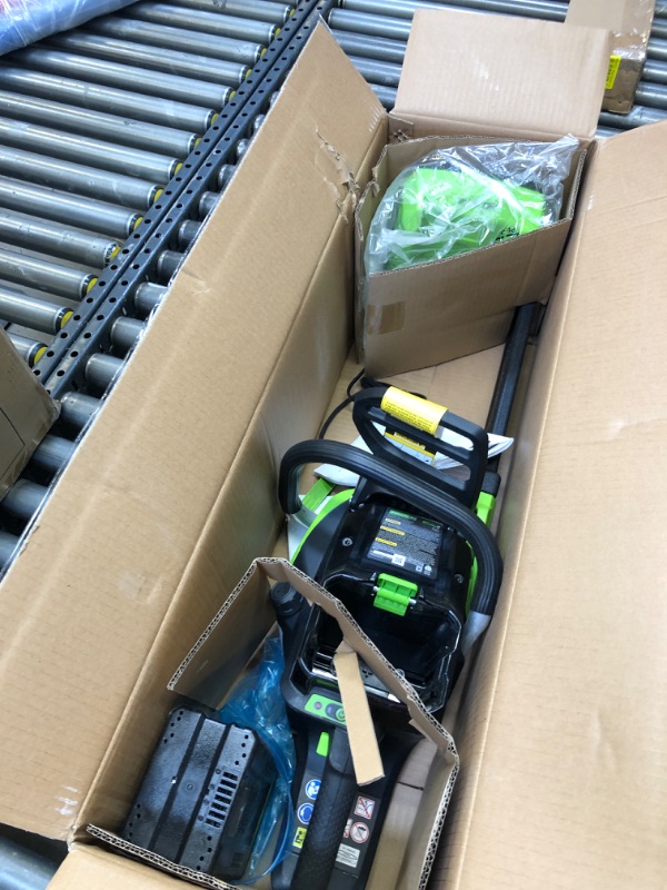 Photo 1 of 18 in. 80-Volt Cordless Brushless Chainsaw (2.0Ah Battery & Charger Included)