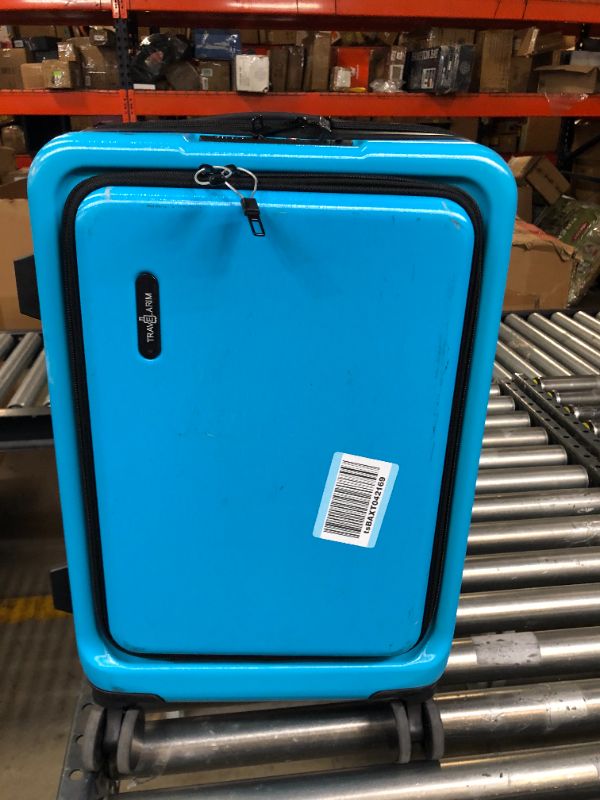 Photo 2 of 20 INCH CARRY ON HARD CASE LUGGAGE, BLUE 