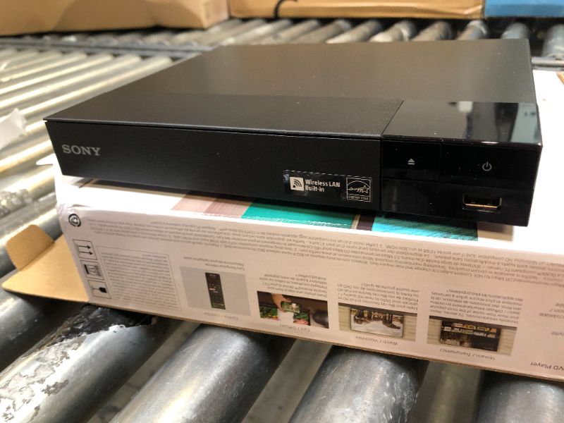 Photo 1 of Sony BDP-BX370 Blu-ray Disc Player with built-in Wi-Fi and HDMI cable PLAYER W/ HDMI CABLE - - UNABLE TO TEST