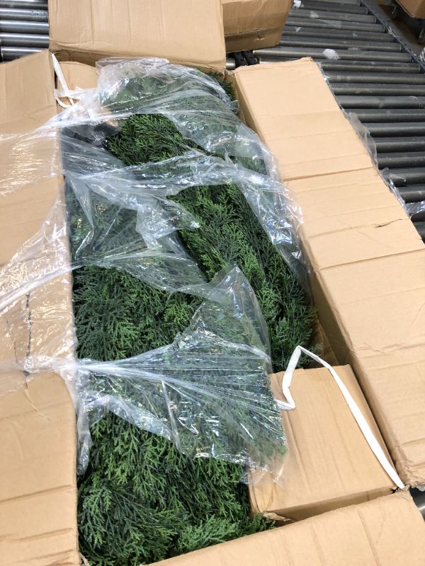 Photo 1 of ?Set of 2? Large Supersize Tree - 42Inch/3.5 Foot Outdoor,Indoor Artificial Boxwood Plant Topiary Garden Torch Shaped Topiary Artificial Topiaries Bushes Potted Fake Plants Company Home Office Decor L-42inch (Hot)