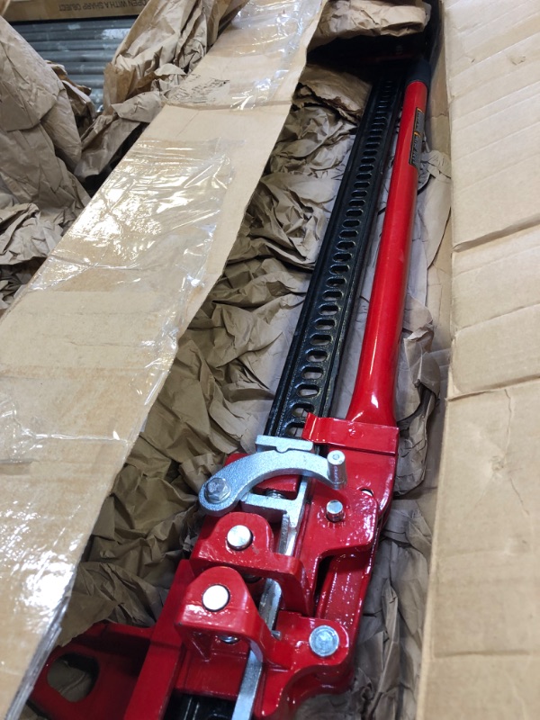 Photo 3 of BIG RED TR6502B Torin 60" Ratcheting Off Road Utility Farm Jack, 3 Ton (6,000 lb) Capacity, Red