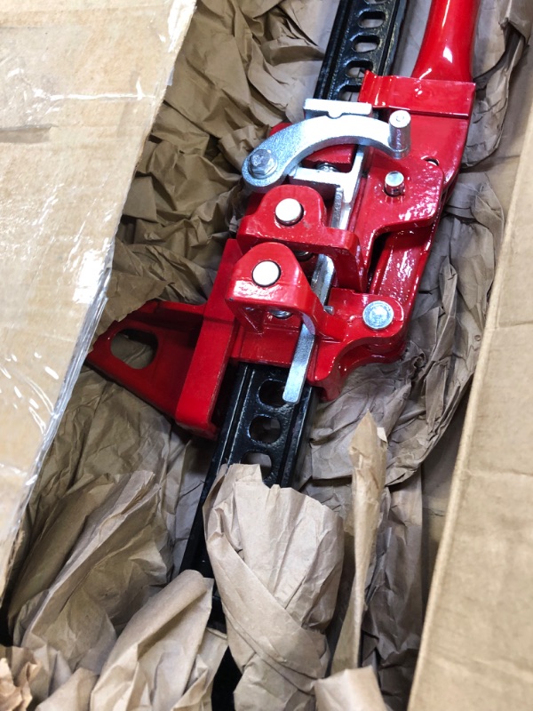 Photo 1 of BIG RED TR6502B Torin 60" Ratcheting Off Road Utility Farm Jack, 3 Ton (6,000 lb) Capacity, Red