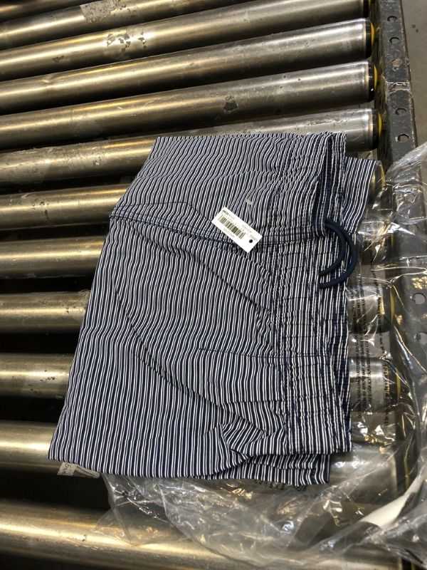 Photo 1 of Amazon Essentials Men's Drawstring Walk Short (Available in Plus Size) Large Navy Stripe