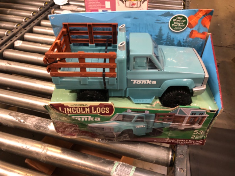 Photo 2 of Lincoln Logs Cruising Tonka Tiny Home, Toy Truck Building playset for Kids, Boys & Girls Ages 3+,Promotes Fine Motor Skills & Sensory Development, STEM, Great Holiday & Birthday Classic Retro Gift
