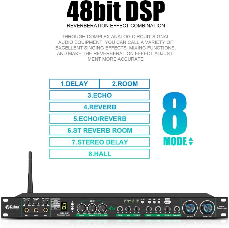 Photo 1 of 
D Debra Audio E270 Professional Digital Pre-stage Effect Anti-howling Audio Processor 