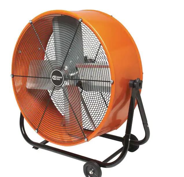 Photo 1 of 24 in. Heavy Duty 2-Speed Direct Drive Tilt Drum Fan
