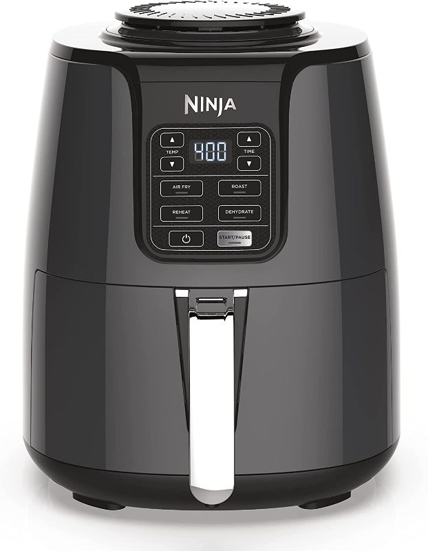 Photo 1 of Ninja AF101 Air Fryer that Crisps, Roasts, Reheats, & Dehydrates, for Quick, Easy Meals, 4 Quart Capacity, & High Gloss Finish, Grey
