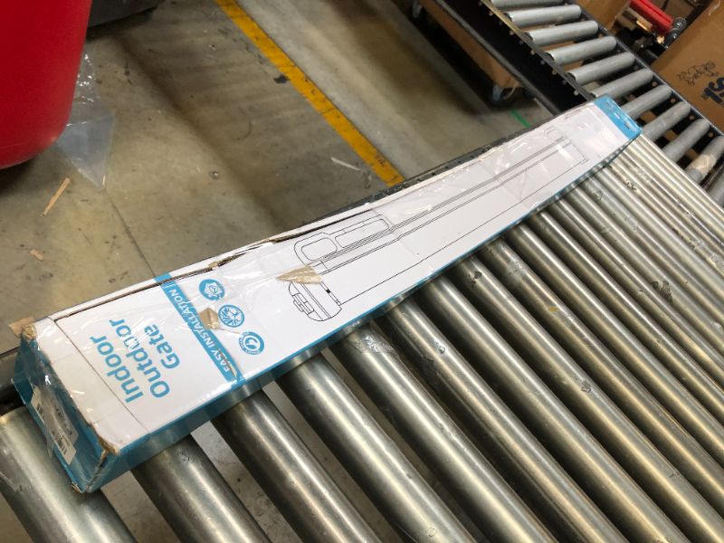 Photo 4 of Retractable Baby Gate for Stairs, PRObebi Retractable Dog Gate 34" Tall Extends to 72" Wide, Retractable Safety Gate for Indoor/Outdoor/Stairs/Doorways/Deck/Banisters B-white