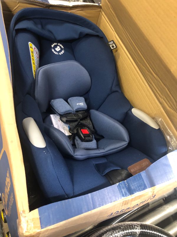 Photo 2 of Maxi-Cosi Maxi-Cosi Mico Luxe Infant Car Seat, Rear-Facing for Babies from 4–30 lbs and up to 32”, New Hope Navy